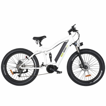 Full Suspension Ebikes Adult Electric Bicycles 48V 1000W Fat Tire Ebike MID Drive Motor E Bicycle